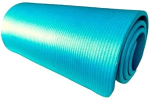 OUTLETISSIMO® Tappetino Yoga Tappeto Acquamarina Verde Azzurro Pilates MATERASSINO Fitness Aerobica 173X61 Soft