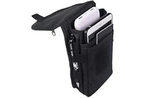 YWYHHM Large Smartphone Pouch,Tool Belt Pouch, Cell Phone Holster, Phone Case Tool Holder Gifts,Tactical Carrying Case Belt Loop Pouch Men's Waist Pocket for Hiking, Camping, Barbeque, Rescue Essential