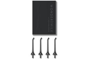 Wondersmile Ugelli idroflusso per irrigatore orale - Tecnologia SmoothFlow per una cura ottimale di denti e gengive (nero, 4 pezzi)