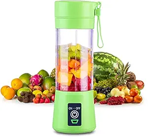 BUY Villa Portable Rechargeable Mini Personal Mixer Blender Fruit Mixer Machine With USB, Four 3D Blades 380ml 2000 Mixer Grinder( Multicolor) 1 Jar