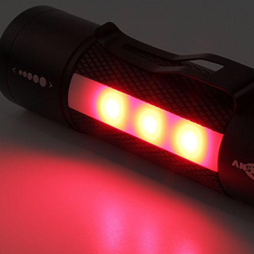 ANSMANN Future Multi-Funktions LED-Taschenlampe fokussierbar + Arbeitslicht + Signal-Blinklicht + Haltemagnet inkl. Gürtelclip & 3x AAA Alkaline Batterie - 8