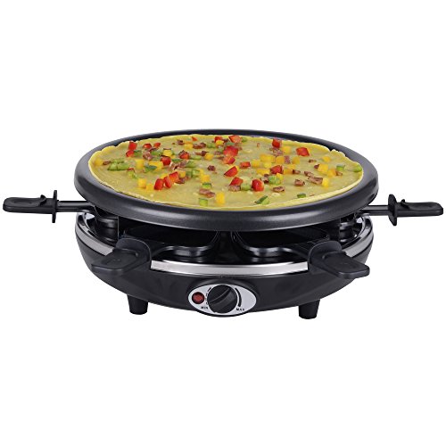 Syntrox Germany Basel 4 in 1 Raclette Crepemaker Grill Pancakemaker für 6 Personen - 3