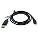 Produktbild GIGAFOX® USB Sync-Kabel, Ladekabel, Datenkabel (Micro-USB) 1m schwarz für Sony mdr-xb950bt – Bluetooth Wireless Stereo Headset/Kopfhörer