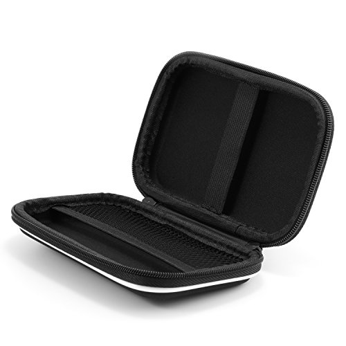 CSL – Universal Festplatten-Tasche für 2.5″ HDD/SSD mit Zubehörfach | HDD/SSD Black/White Case | Schutzetui | Schutzhülle | Hard Case Tasche | geeignet für externe Festplatten bis 6,35cm (2,5 Zoll) und GPS- und Navigationsgeräte | aus elastischem EVA-Material (Mesh- Gewebe) + Polyester | wasserabweisend/UV-Schutz | ideal geeignet für mobilen Transport | schwarz/weiß (Mesh-Gewebe) - 2