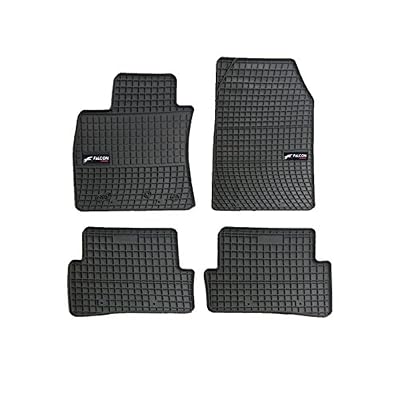 DBS Tapis Auto en Caoutchouc - Sur Mesure - Tapis de sol pour Voiture - 4 Pièces - Caoutchouc Haute Qualité - Inodore - Antidérapant - Rebords Surélevés - 1765915