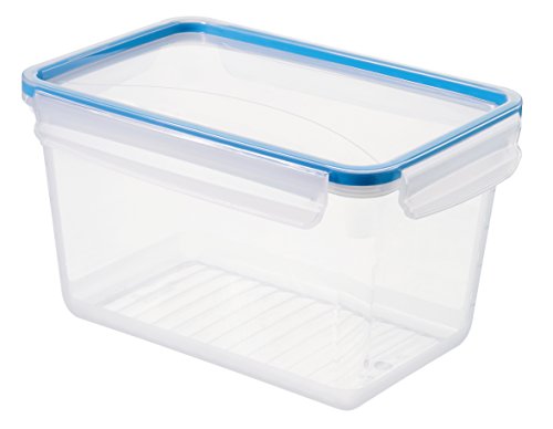 Rotho Frischhaltedose "Clic & Lock", Aromafeste Aufbewahrungsbox mit Deckel, Inhalt 3 l, transparente Kunststoffbox (23.9x16x13.6 cm) mit Clip-Verschluss, BPA-freie Vorratsdose spülmaschinengeeignet