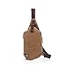 Produktbild ZMLSXU Mode Rucksack Multifunktions-Portable Messenger Bag Männer und Frauen Modelle Breathable Wear Brusttasche Multi-Color-Auswahl (Farbe : Braun)