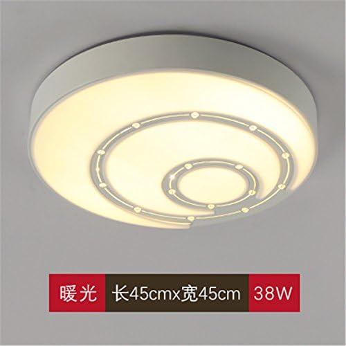 Round bedroom bed for children LED Ceiling light, star rail 45cm warm-38W