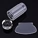 eBoot 2 Pieces Nail Art Stamper Plate and Scraper Set (Transparent)