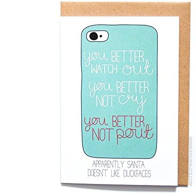 You Better Not Pout - Funny Christmas Greetings Card