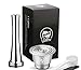 Produktbild Wiederverwendbare nachfüllbare Kaffeekapsel, Bresuve Edelstahl Metall Nachfüllbare Kaffeekapsel für Nesspresso Maschine mit 1 Löffel und 1 Bürste und 1 Tamper