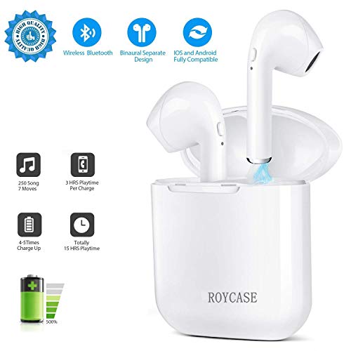 Preisvergleich Produktbild Bluetooth Kopfhörer Mini Bluetooth Ohrhörer Stereo Wireless -Ohrhörer mit Ladekästchen und Integriertem Mikrofon für Allen Smartphones