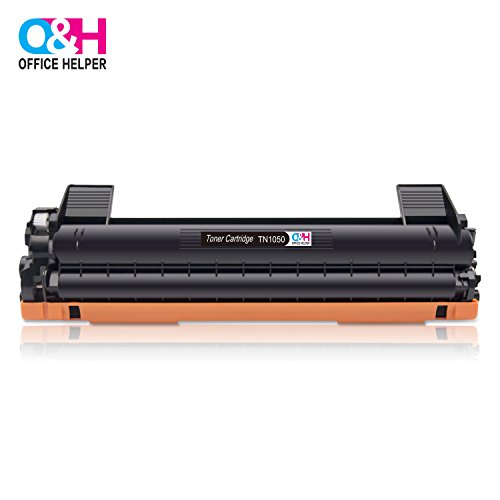 OFFICE HELPER - 1x Negro TN1050 Cartuchos de T  ner  Compatibles con Impresoras Brother DCP-1510 DCP-1612W DCP-1610W DCP-1512 HL-1110 HL-1112 HL-1210W MFC-1910W MFC-1810