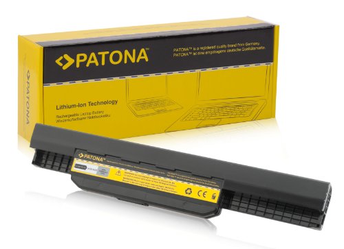 PATONA Laptop Akku für ASUS A43 | K43 | X43 | A53 | K53 | A54 | A83 | K54 | K84 | P43 | X44 | X45 | P53 | X53 | X53S | X54 | X84 - [ Li-ion; 4400mAh; schwarz ]
