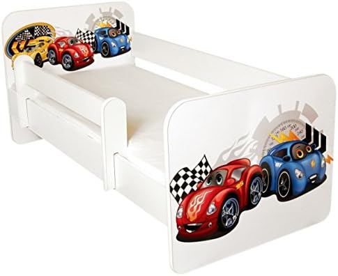 TODDLER BED WITH FREE MATTRESS, Design- CARS