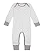 Sense Organics Unisex Baby Wayan Starred Romper, White (AOP Little Stars), 6-9 Months
