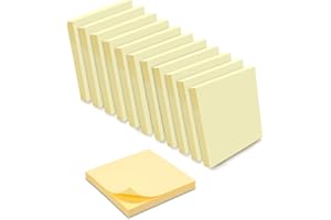 WAYTEX 1200 Note adesive riposizionabili giallo pastello 12 blocchi da 100 fogli, 75 x 75 mm