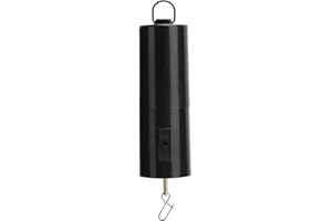 LYRLODY Giratorio de Batería, Motor Giratorio de Viento Negro, Motor de Exhibición Colgante para Spinner de Atrapavientos Cinético, Campanillas de Viento, Cuna de Bebé, Bola de Discoteca de Espejo 12,5 X 4 CM