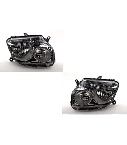 Johns Set Fari Alogeni Completi Per Dacia Duster 04/10-12/13 – Sostituzione Destro E Sinistro Con Luci H7/H1