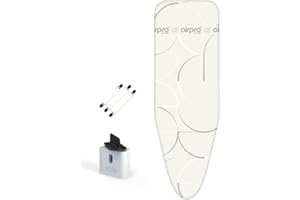 AIRPRO By Widex Copriasse a 6 Strati per Ferro da Stiro a Vapore - Taglia L Universale Max 120x42 cm - Niente più Acqua sotto l'asse - Stira Fino al 50% più Velocemente - Made in Europa