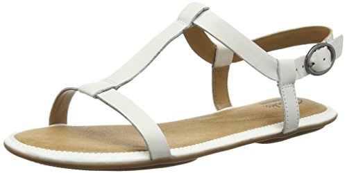 Clarks Risi Hop, Women's Sling Back Sandals, White (white Leather), 4 UK (37 EU)