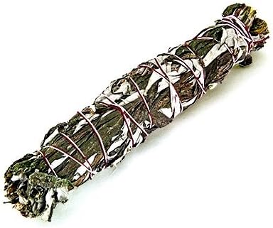 9" (23cm) black sage (mugwort) smudge stick for smudging aromatic cleansing