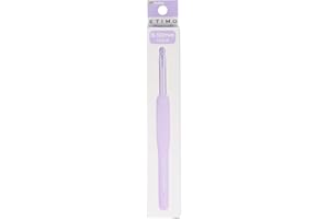 Tulip Etimo Murasaki Ganchillo de Crochet - Gancho Ergonómico de Aluminio con Empuñadura Suave, Punta Ligera y Suave para Todo Tipo de Hilos, Mango Morado, 6.50mm - 1 Pieza