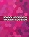 Produktbild School Accident & Incident Log Book: Health and Safety Report Logbook, Accident and Incident Record Log, Incidence Report Book for School, Nursery, ... Pages. (Health and Safety Reports, Band 17)