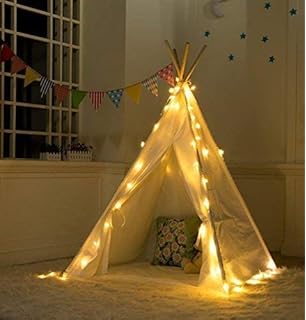 Tiny Land Tipi Spielzelt Fur Kinder Kinderzimmer Mit Gepolsterter Decke Drinnen Baumwolle Segeltuch Kinderzelt Indianerzelt Grauer Chevron 165cm Hoch Amazon De Spielzeug