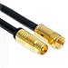 Produktbild 20m Koaxial Sat Antennen Kabel Schwarz 135dB Kupfer F-Stecker auf Koax Stecker Vergoldet Digital Class A+ Antennenkabel passend für Horizon-Box 3D 4K Ultra HD (20m, Schwarz)