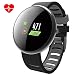 Produktbild Fitness Tracker mit Pulsmesser, Wasserdicht IP67 Aktivitätstracker mit Schrittzähler, Vibrationsalarm Anruf, SMS Beachten, Fitness Uhr für Damen Herren