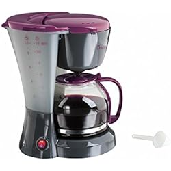 Domoclip DOM163GVI Cafetière Électectrique Bicolore Gris/violet 1,2 Litre, 800