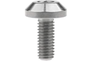 Yaruijia Bullone in titanio M6 x 12 15 20 25 30 35 mm vite a brugola per parti di biciclette e moto (M6 x 15 mm, titanio)