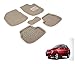 Auto Hub Premium 3D Car Mats For Mahindra Logan - Beige RS.899.00