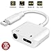 Price comparison product image Headphone 3.5mm Jack Adapter for iPhone 7 Adapter Audio Aux Adapter (Supporting Music+Charging) Earphone Splitter Compatible for iPhone X/XS max 8/8 Plus 7/7 Plus Music Connector Cable Support All iOS
