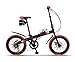 Produktbild ABYYLH Fahrrad 20 Zoll Herren/Damen, Jugendrad Citybike Klappbar Adult Bike,Red