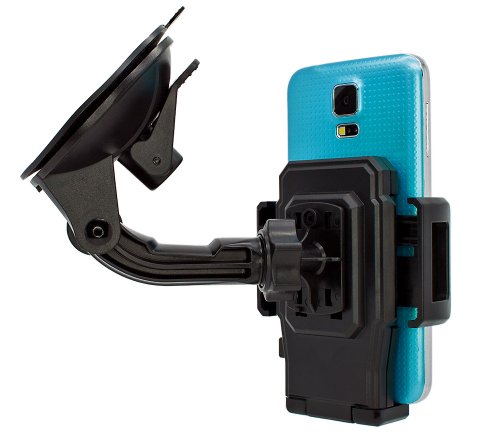 Mobilefox KFZ SET 360Â° Universal Handy Halterung Auto Halter fÃ¼r die Windschutzscheibe mit Ladekabel