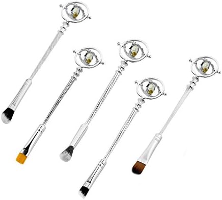 Hour Glass Makeup Brush Set by Cookie Dough Deco ® (Silver)