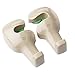 AikeSweet 2Pcs Universal Car Seat Headrest Shopping Bag Coat Hanger Hook Save SpaceCar Hooks (Beige)