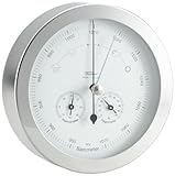 Geeignet für Innen & Außen Eschenbach Optik 53417 Aussenwetterstation Design edelstahl