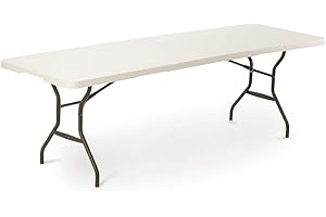 LIFETIME Table Pliante Blanc Granite 244,5 x 76,1 x 73,6 cm
