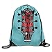 Produktbild gthytjhv Kordelzugbeutel Sporttasche Travel Backpack, Musical Elements, Sporttasches for Boys Girls Black 1 Lightweight Unique 16.9x14.2