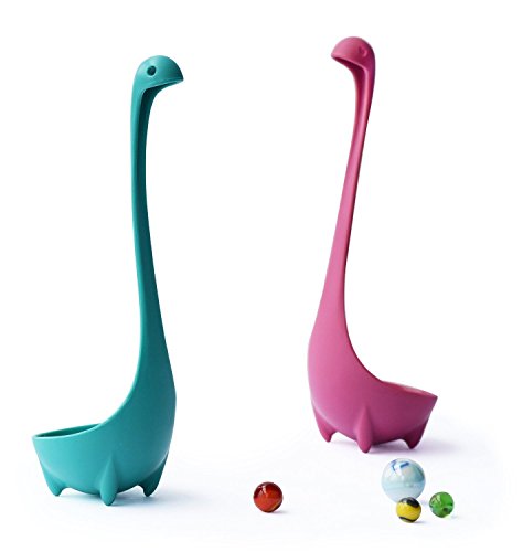 Coscelia Küchenhelfer Schöpfer Schöpfkelle Schöpflöffel Suppenkellen-Blau- - 4