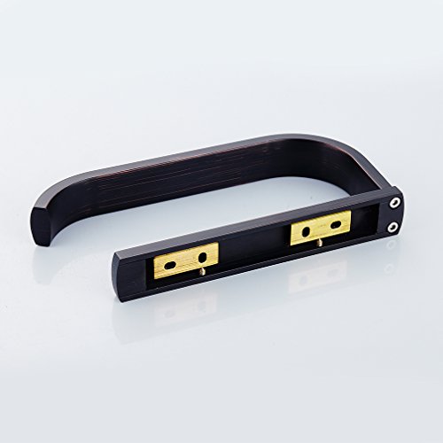 Auralum® Klopapier Halter Toilettenpapierhalter Klopapierhalter WC Rollenhalter Schwarz - 5