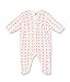 Petit Bateau Baby-Girls Saine Footies, Pink (Lait/Char), 3-6 Months (Manufacturer Size:6 Months)