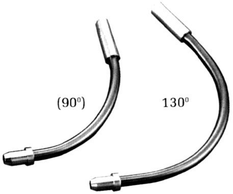 Preisvergleich Produktbild POINT Kabelführungsrohr V-Brake - Winkel 130°