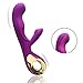 Produktbild MEROURII Dualer Motor G Punkt Vibratoren - Klitorisstimulation mit 10 vibrationsmodi - Dildo Rabbit Vibratoren Sexspielzeug für Frauen und Paare - 100% medizinisches Silikon