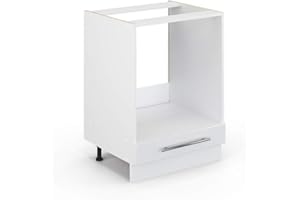 ‎VICCO Vicco Herdumbauschrank Fame-Line, Weiß Hochglanz, 60 cm ohne Arbeitsplatte