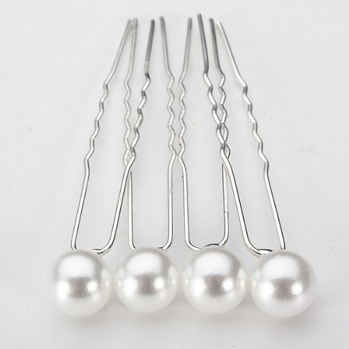 Yulakes 20pcs Perlen Strass Hochzeit Brautschmuck Braut Haarnadel Strass Haarklammer - 2