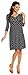 Zeta Ville Women's Maternity Wrap V-neck Polka Dot Dress Summer Spot Dress 017c (Black with Dots, UK 6/8)